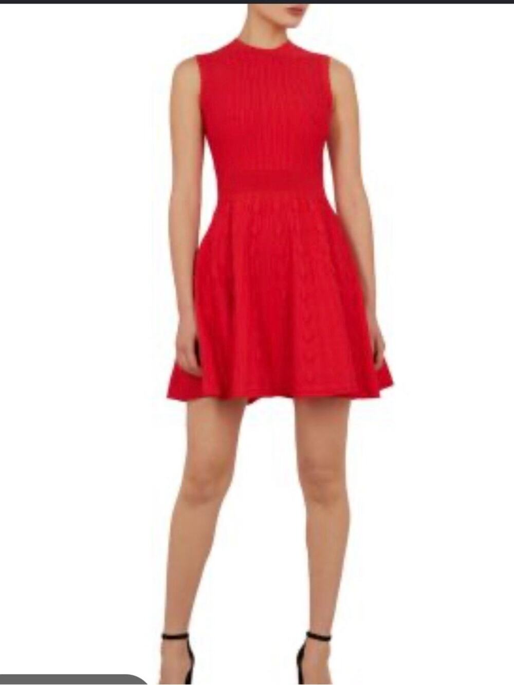 Ted Baker London Red Fit & Flare Skater Dress US 10